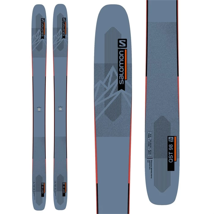 Salomon QST 98 Skis w/ Skins 2023 3 Salomon QST 98 Skis w/ Skins 2023