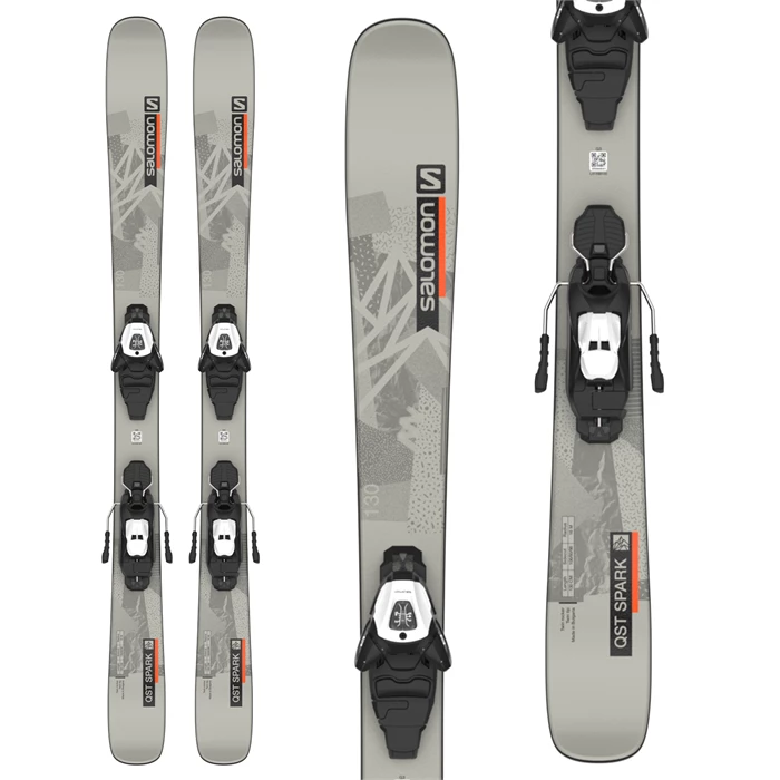 Salomon QST Spark Jr M Skis + L6 GW Bindings - Big Kids' 2023 3 Salomon QST Spark Jr M Skis + L6 GW Bindings - Big Kids' 2023