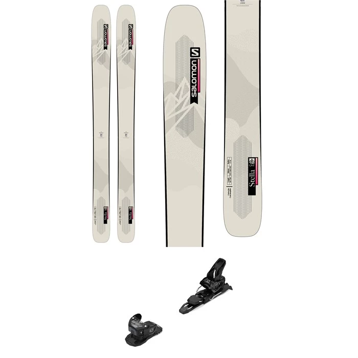 Salomon QST Stella 106 Skis + Salomon Warden 11 Demo Bindings - Women's 2022 - Used 3 Salomon QST Stella 106 Skis + Salomon Warden 11 Demo Bindings - Women's 2022 - Used